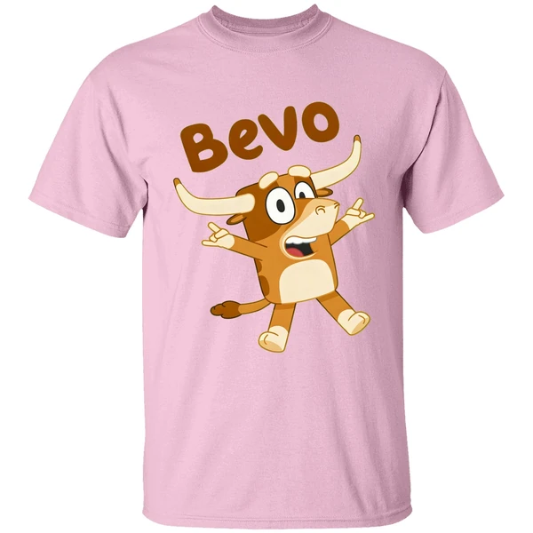 Bevo Texas Longhorn Bull Cartoon Bluey Shirt - Image 2