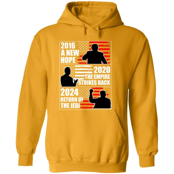 Biden 2020 The Empire Strikes Back Trump 2024 Return Of The Jedi Hoodie