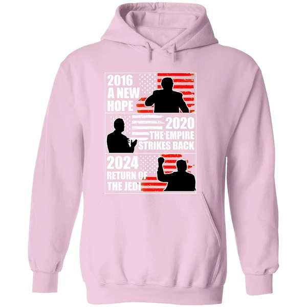 Biden 2020 The Empire Strikes Back Trump 2024 Return Of The Jedi Hoodie - Image 5