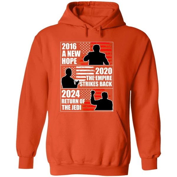 Biden 2020 The Empire Strikes Back Trump 2024 Return Of The Jedi Hoodie - Image 6