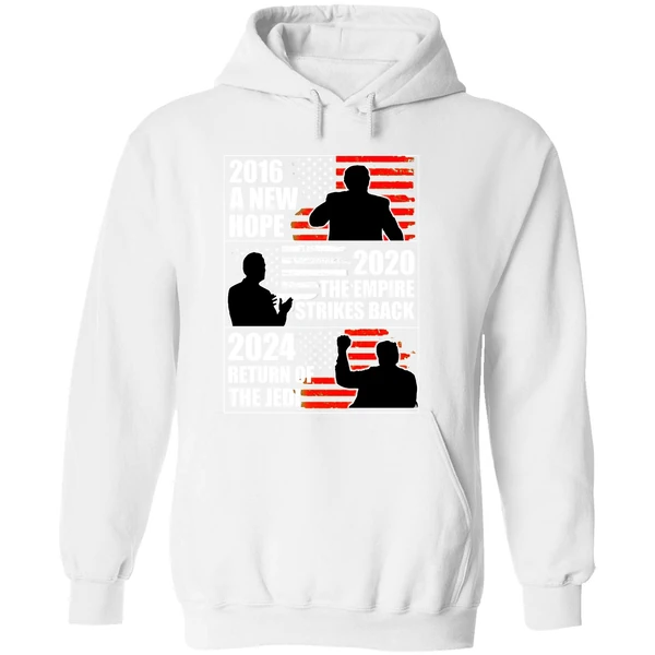 Biden 2020 The Empire Strikes Back Trump 2024 Return Of The Jedi Hoodie - Image 8