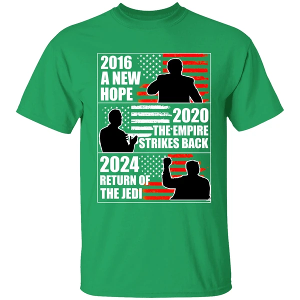 Biden 2020 The Empire Strikes Back Trump 2024 Return Of The Jedi Shirt - Image 2