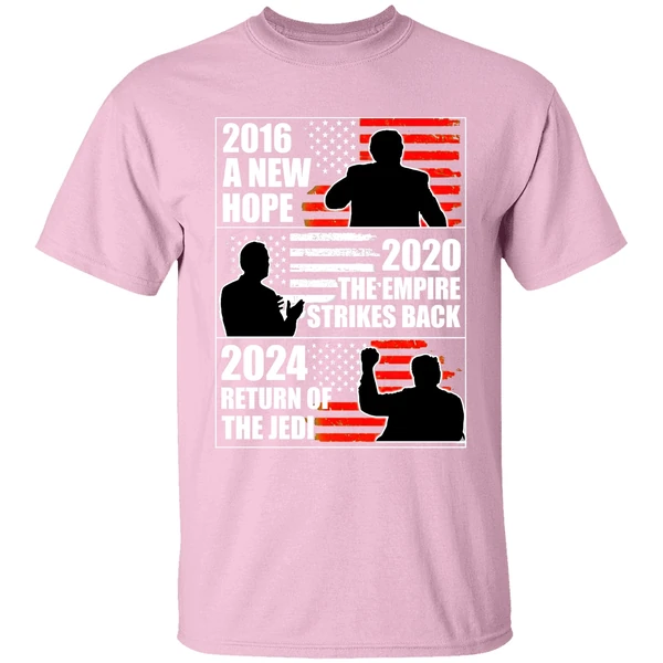 Biden 2020 The Empire Strikes Back Trump 2024 Return Of The Jedi Shirt - Image 3