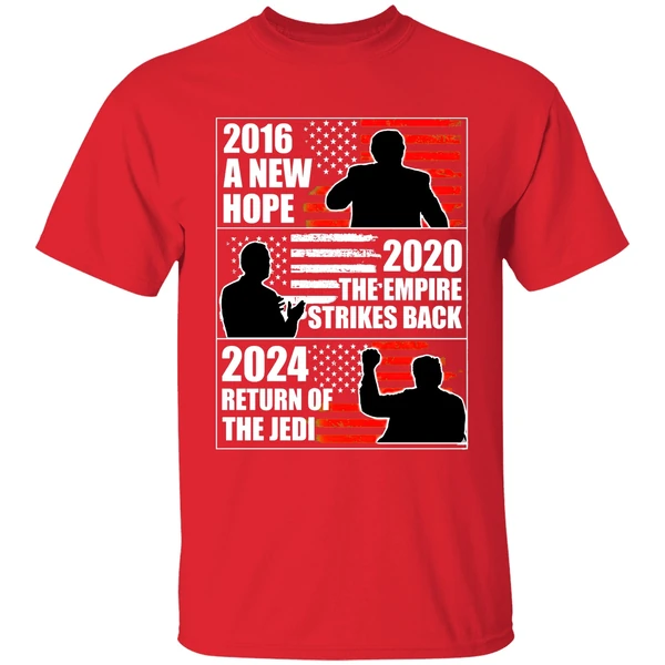 Biden 2020 The Empire Strikes Back Trump 2024 Return Of The Jedi Shirt - Image 7