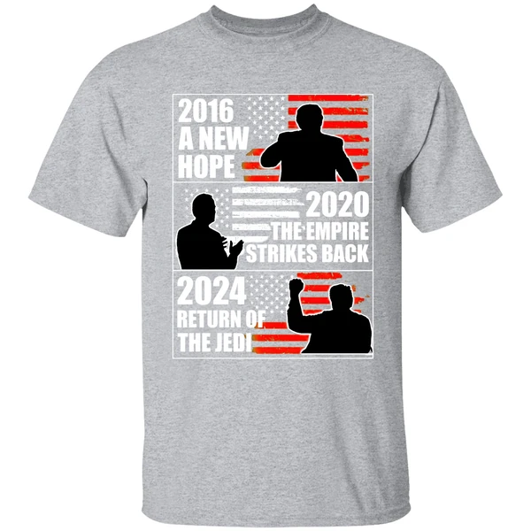 Biden 2020 The Empire Strikes Back Trump 2024 Return Of The Jedi Shirt - Image 9