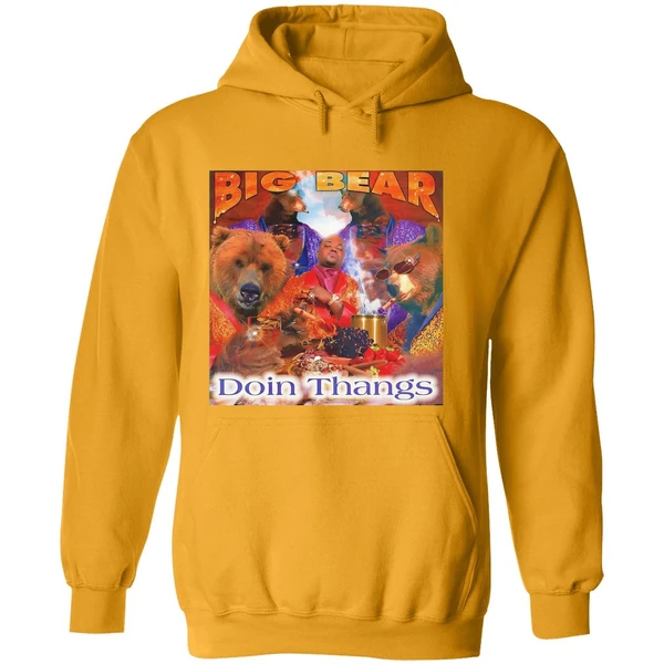Big Bear Doin Thangs Graphic Hoodie