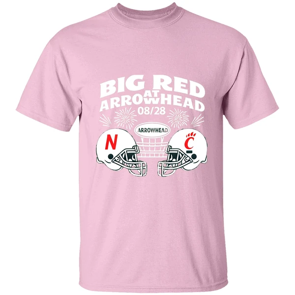 Big Red Arrowhead Football Nebraska Cornhuskers Vs Cincinnati Bearcats Nfl Shirt - Image 2