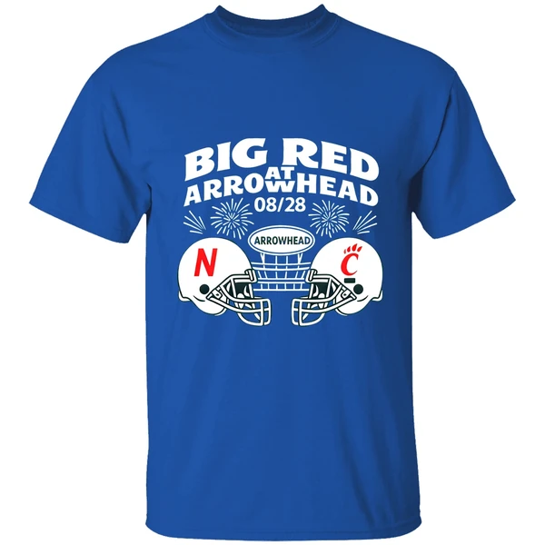 Big Red Arrowhead Football Nebraska Cornhuskers Vs Cincinnati Bearcats Nfl Shirt - Image 7