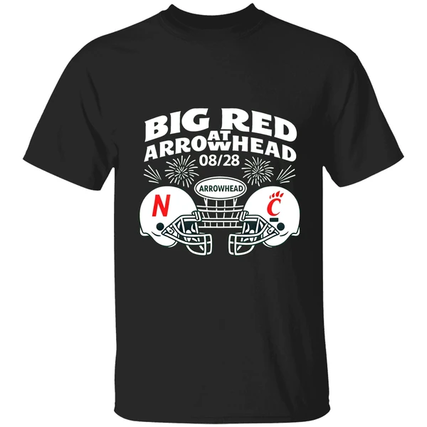 Big Red Arrowhead Football Nebraska Cornhuskers Vs Cincinnati Bearcats Nfl Shirt - Image 9
