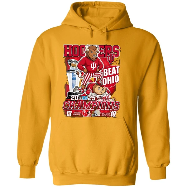 Big Ten Conference Champions Indiana Hoosiers Beat Ohio State Buckeyes Hoodie
