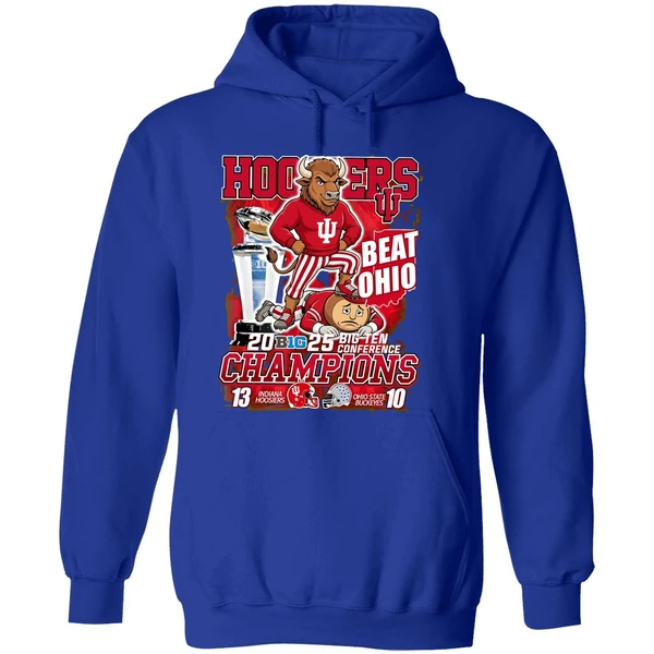 Big Ten Conference Champions Indiana Hoosiers Beat Ohio State Buckeyes Hoodie - Image 7