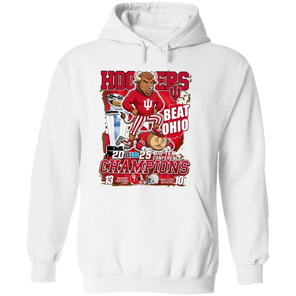 Big Ten Conference Champions Indiana Hoosiers Beat Ohio State Buckeyes Hoodie - Image 8