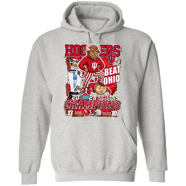 Big Ten Conference Champions Indiana Hoosiers Beat Ohio State Buckeyes Hoodie - Image 9