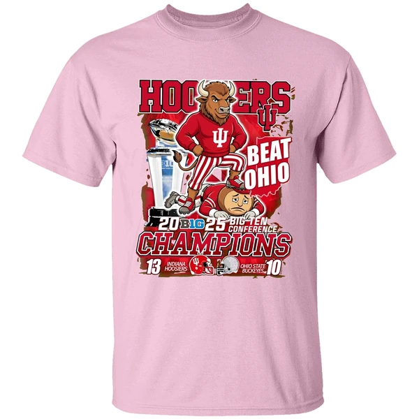 Big Ten Conference Champions Indiana Hoosiers Beat Ohio State Buckeyes Shirt - Image 3