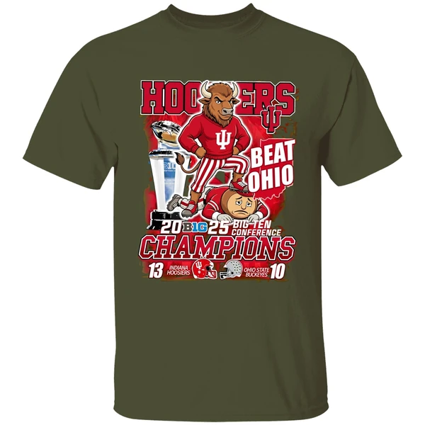Big Ten Conference Champions Indiana Hoosiers Beat Ohio State Buckeyes Shirt - Image 4