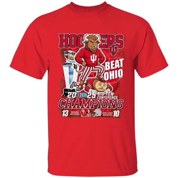 Big Ten Conference Champions Indiana Hoosiers Beat Ohio State Buckeyes Shirt - Image 7