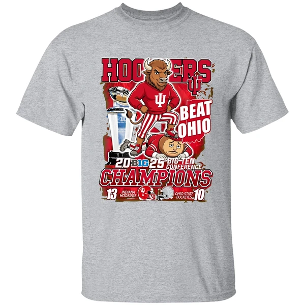 Big Ten Conference Champions Indiana Hoosiers Beat Ohio State Buckeyes Shirt - Image 9