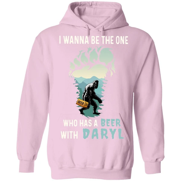 Bigfoot I Wanna Be The One Who Has A Beer With Darryl Hoodie - Image 4