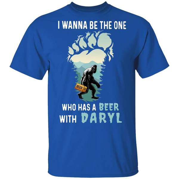 Bigfoot I Wanna Be The One Who Has A Beer With Darryl Shirt - Image 7