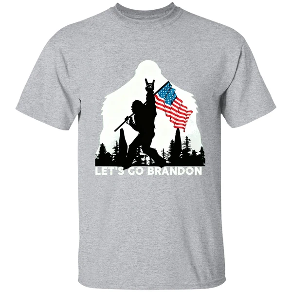 Bigfoot Peace And American Flag Let S Go Brandon Shirt - Image 8