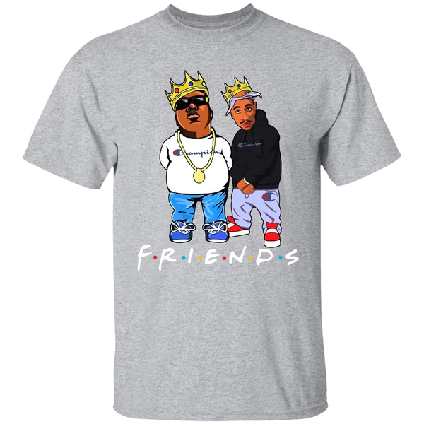 Biggie And Tupac Champion Friends Shirt - Image 8