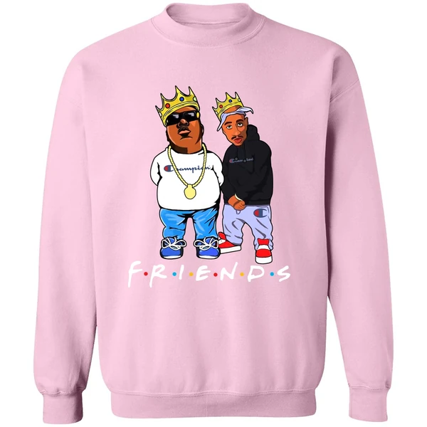 Biggie And Tupac Champion Friends Sweatshirt - Image 4