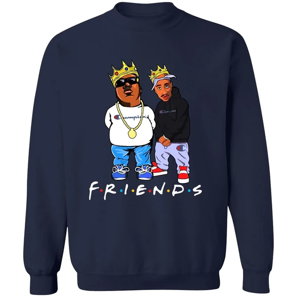 Biggie And Tupac Champion Friends Sweatshirt - Image 5