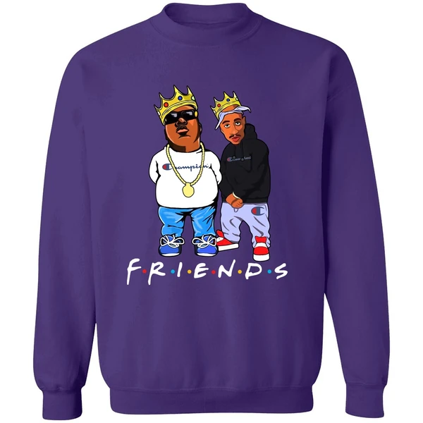 Biggie And Tupac Champion Friends Sweatshirt - Image 6