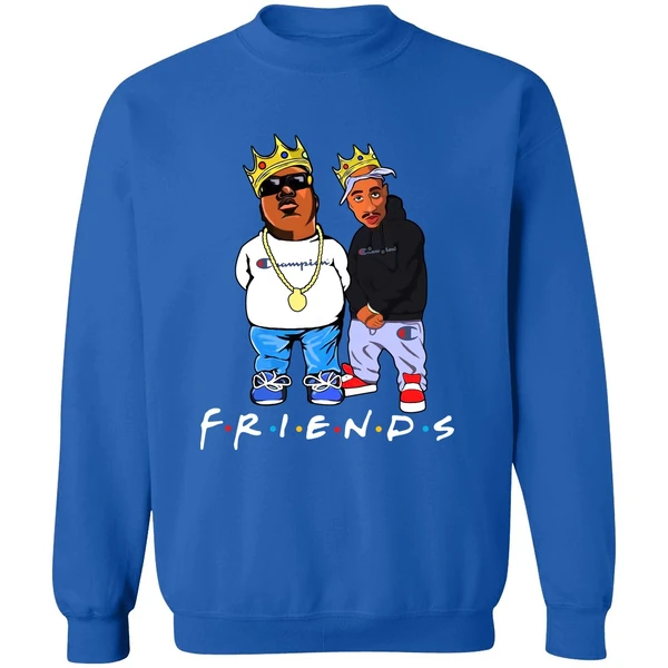 Biggie And Tupac Champion Friends Sweatshirt - Image 8