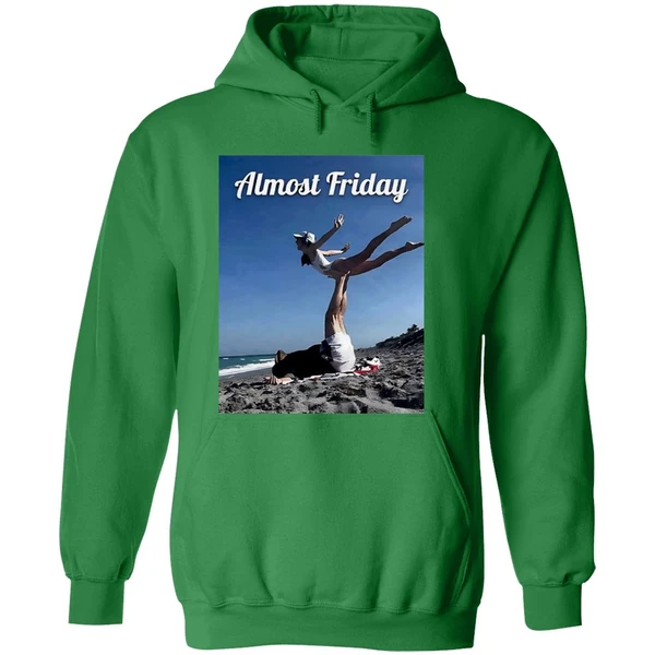 Bill Belichick And His Young Girlfriend Jordon Hudson Practice Pilates On The Beach Almost Friday Hoodie - Image 2