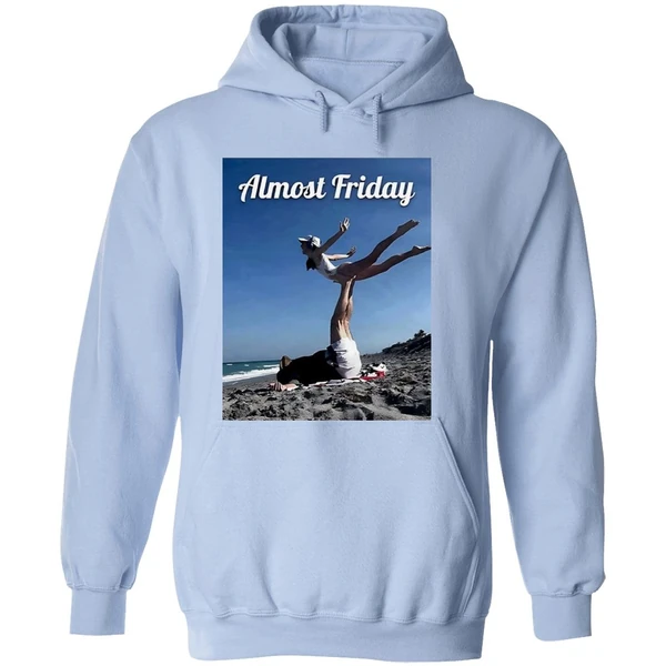 Bill Belichick And His Young Girlfriend Jordon Hudson Practice Pilates On The Beach Almost Friday Hoodie - Image 4