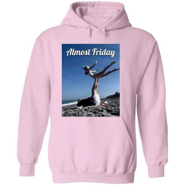 Bill Belichick And His Young Girlfriend Jordon Hudson Practice Pilates On The Beach Almost Friday Hoodie - Image 5