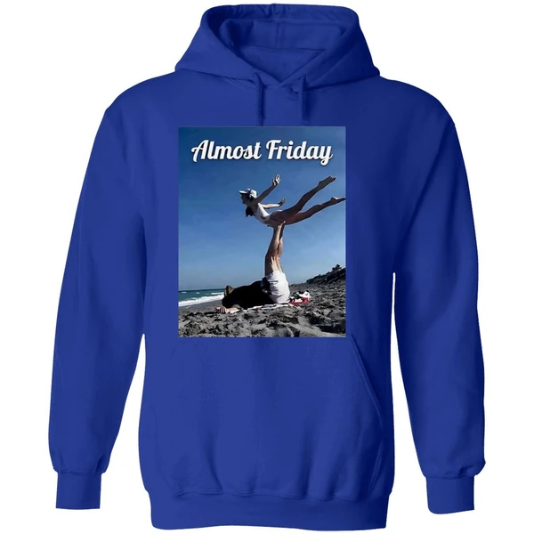 Bill Belichick And His Young Girlfriend Jordon Hudson Practice Pilates On The Beach Almost Friday Hoodie - Image 7