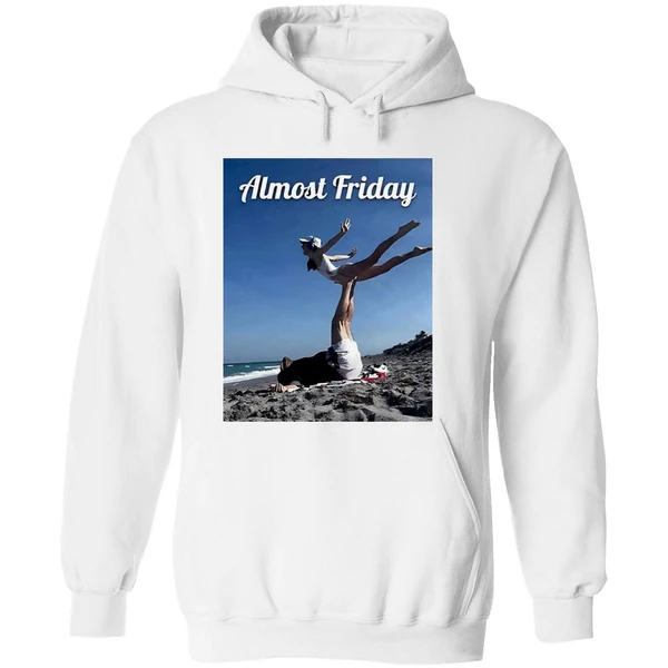 Bill Belichick And His Young Girlfriend Jordon Hudson Practice Pilates On The Beach Almost Friday Hoodie - Image 8