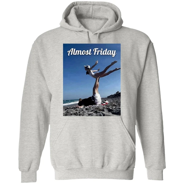 Bill Belichick And His Young Girlfriend Jordon Hudson Practice Pilates On The Beach Almost Friday Hoodie - Image 9