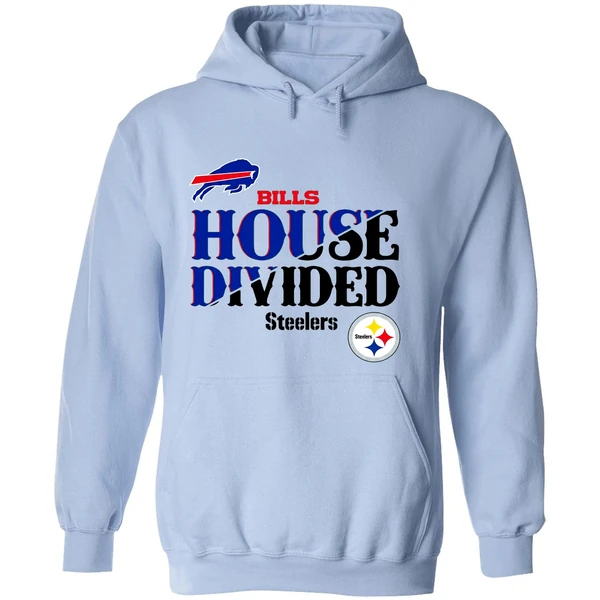 Bills House Divided Buffalo Bills Vs Pittsburgh Steelers Hoodie - Image 4