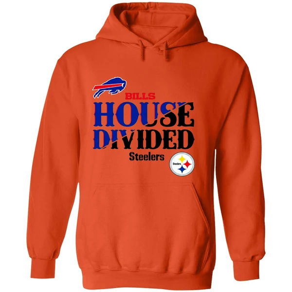 Bills House Divided Buffalo Bills Vs Pittsburgh Steelers Hoodie - Image 6