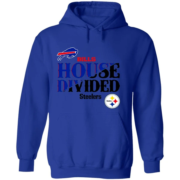 Bills House Divided Buffalo Bills Vs Pittsburgh Steelers Hoodie - Image 7