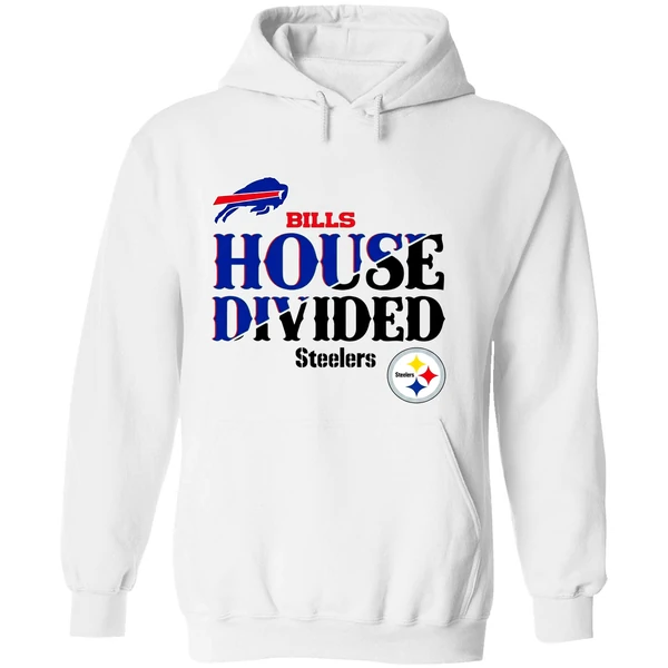 Bills House Divided Buffalo Bills Vs Pittsburgh Steelers Hoodie - Image 8