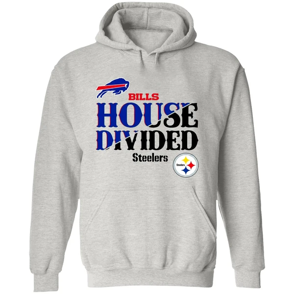 Bills House Divided Buffalo Bills Vs Pittsburgh Steelers Hoodie - Image 9