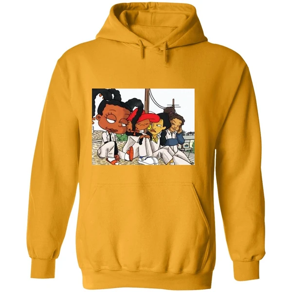 Black Cartoon Characters Set It Off Hoodie