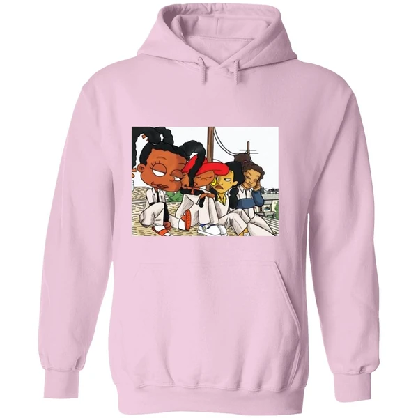 Black Cartoon Characters Set It Off Hoodie - Image 5