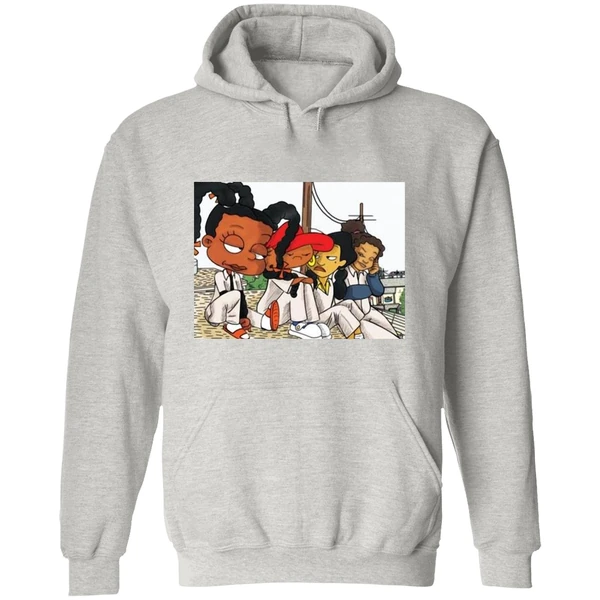Black Cartoon Characters Set It Off Hoodie - Image 9