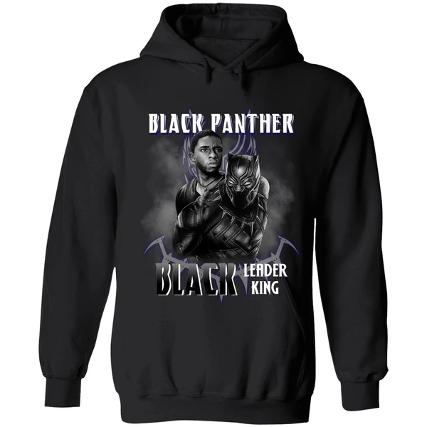 Black Panther Black Leader King Hoodie - Image 8