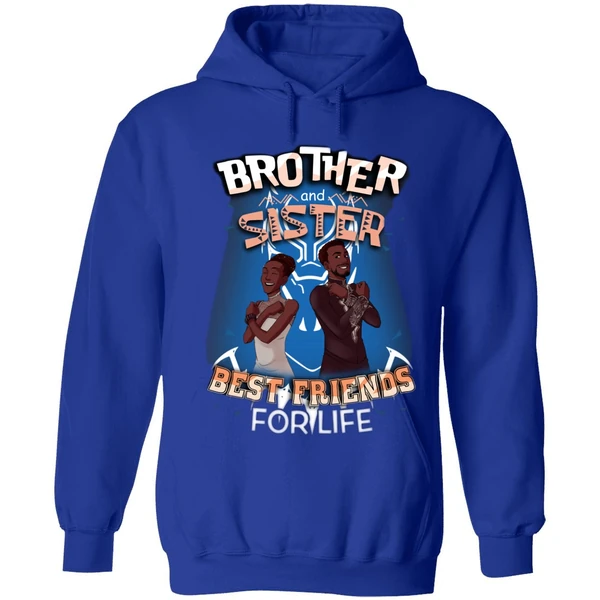 Black Panther Brother Sister Best Friends For Life Hoodie