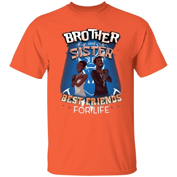 Black Panther Brother Sister Best Friends For Life Shirt - Image 5