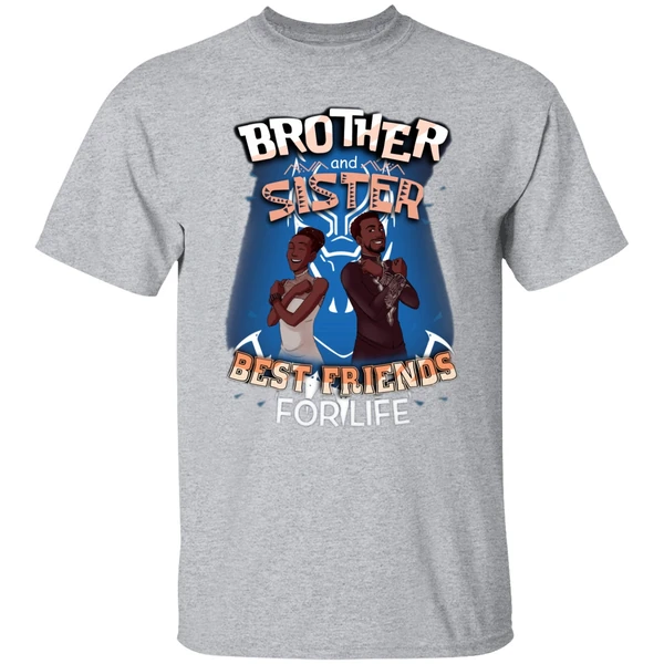 Black Panther Brother Sister Best Friends For Life Shirt - Image 8