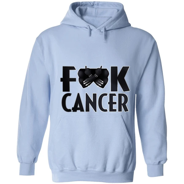 Black Panther Fuck Cancer Hoodie - Image 3