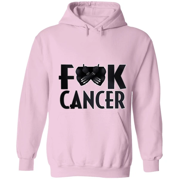 Black Panther Fuck Cancer Hoodie - Image 4