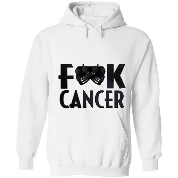 Black Panther Fuck Cancer Hoodie - Image 6